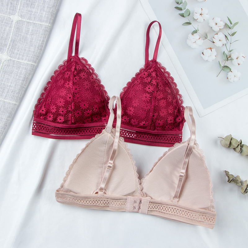 Sexy Floral Lace Bra Top For W - огляд і ціна Bralette Triangle Set